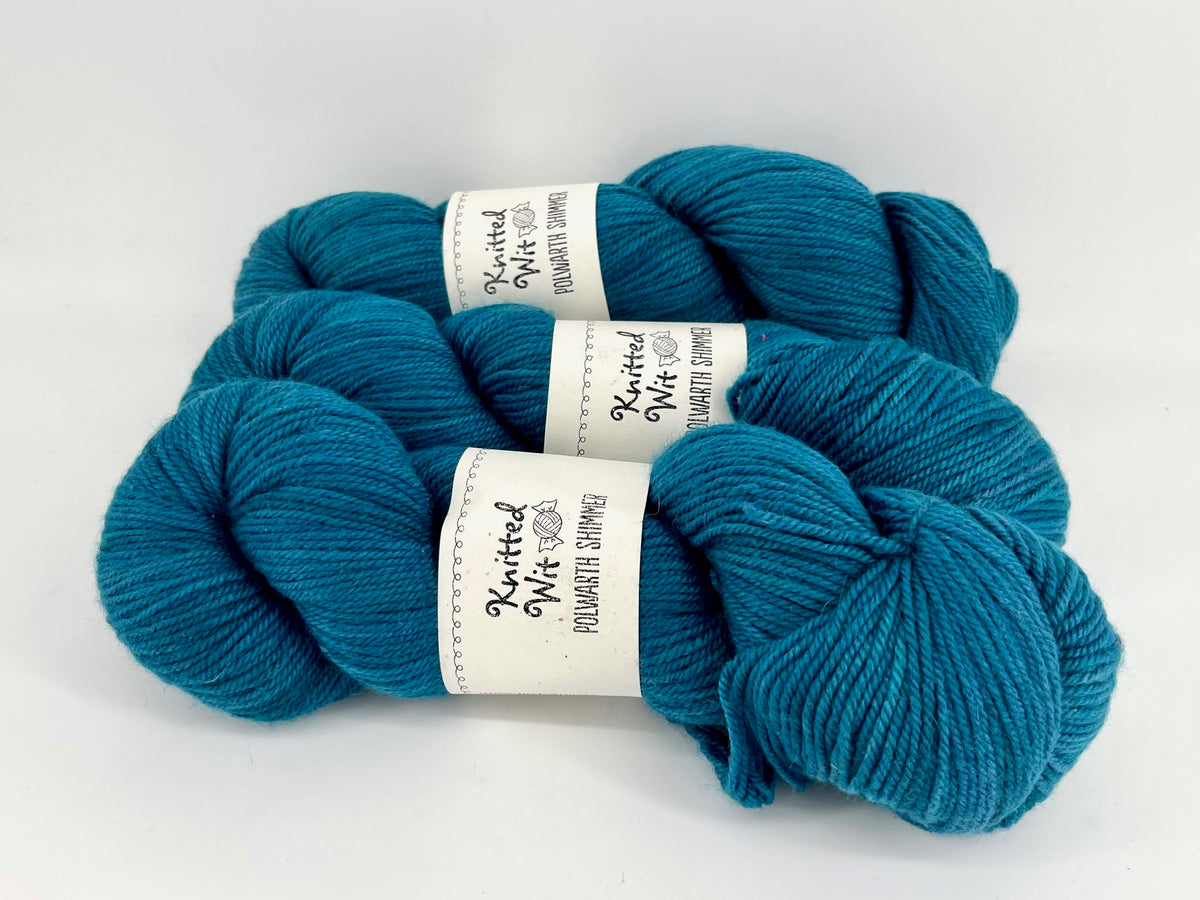 Knitted Wit Polwarth Shimmer DK - Lot of 3