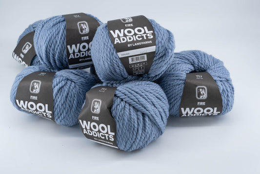 WOOLADDICTS by LANGYARNS FIRE - Lot of 8 Skeins