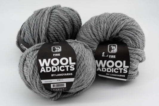 WOOLADDICTS by LANGYARNS FIRE - Lot of 3 Skeins