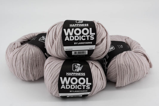 WOOLADDICTS by LANGYARNS HAPPINESS - Lot of 4 Skeins