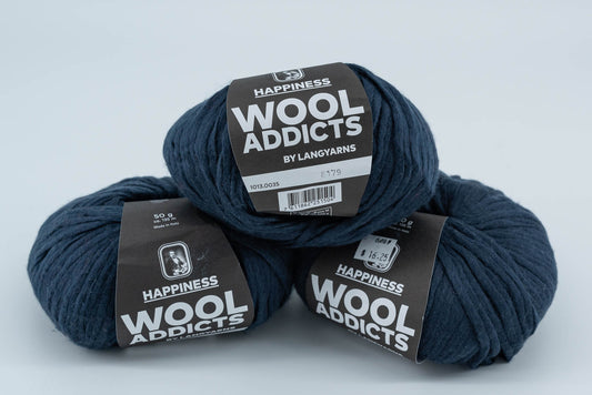 WOOLADDICTS by LANGYARNS HAPPINESS - Lot of 3 Skeins