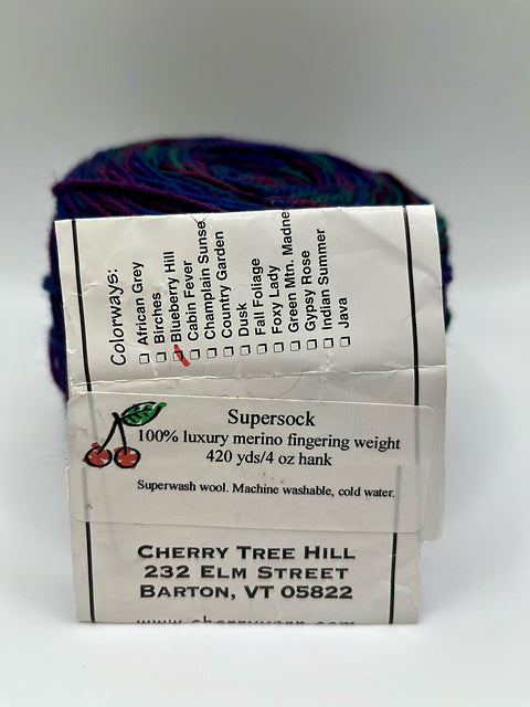 Cherry Tree Hill Yarn Supersock Merino - Lot of 2 Skeins