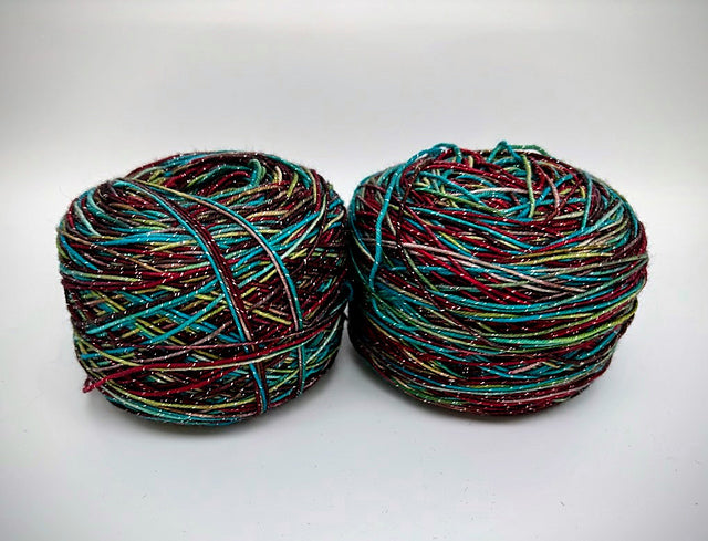 Kim Dyes Yarn Sugar Cookie Sparkle Sock - Lot of 2 Skeins