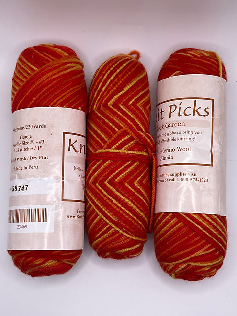 Knit Picks Sock Garden - Lot of 3 Skeins