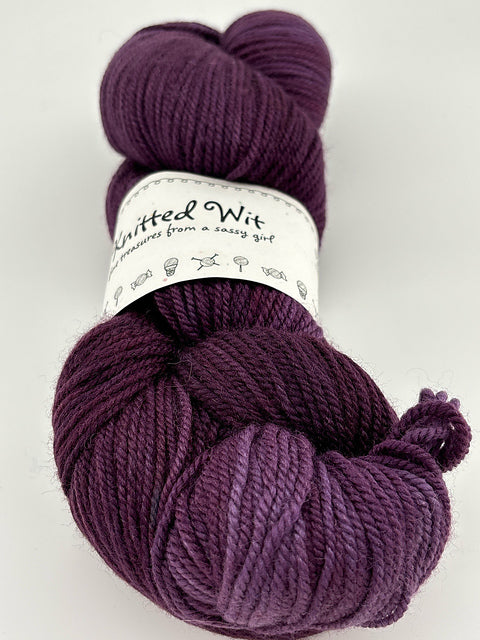 Knitted Wit Polwarth Shimmer DK