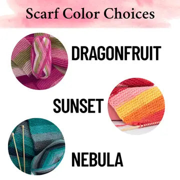 Learn to Knit Scarf Kit - Tie Dye