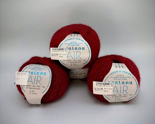 Zealana Luxuria AIR Laceweight - Lot of 4 Skeins