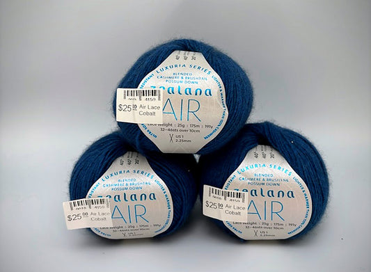 Zealana Luxuria AIR Laceweight - Lot of 3 Skeins